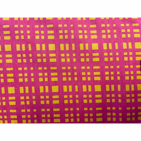 Cotton Fabrics Pink/Yellow (Closeout Item)
