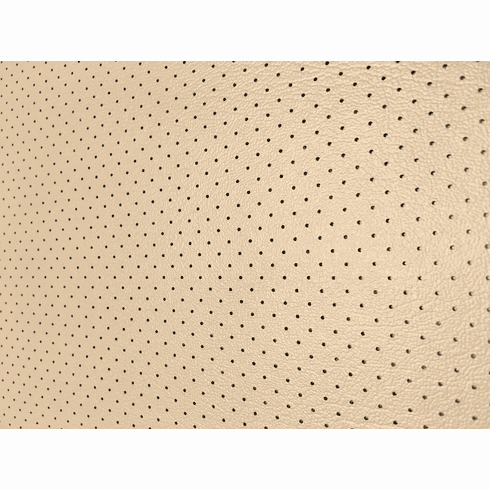 Soft Seat Automotive Perforated Upholstery Vinyl Light Cashmere