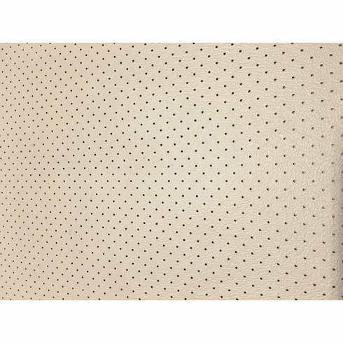 Soft Seat Automotive Perforated Upholstery Vinyl Light Neutral
