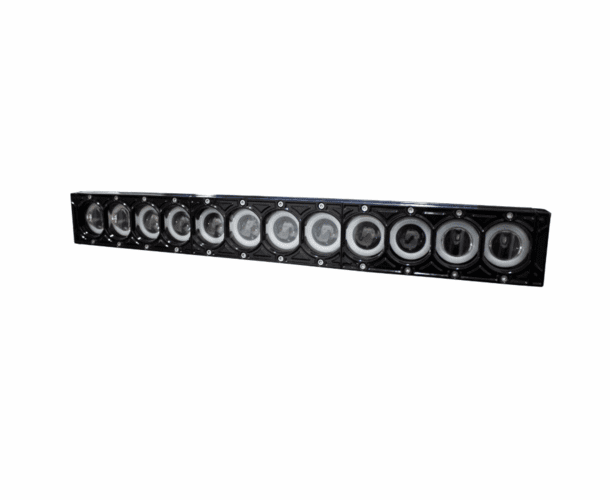 23 Inch HALO-DRL Series Single Row Halo LED Light Bar by Race Sport Lighting