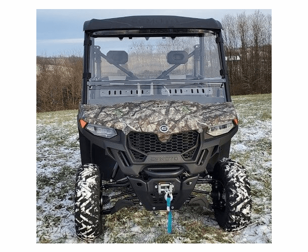 3 Star Modular Two-Piece Front Lexan Windshield w| Adjustable Vents - CFMOTO UForce 600