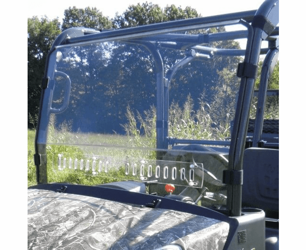 3 Star MR10 Hard-Coated Modular Two-Piece Front Windshield w| Adjustable Vents - Kubota RTV X1140