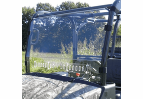 3 Star MR10 Hard-Coated Modular Two-Piece Front Windshield w| Adjustable Vents - Kubota RTV X1140