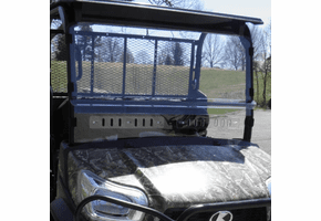 3 Star MR10 Hard-Coated Modular Two-Piece Front Windshield w| Adjustable Vents - Kubota RTV X900 | X1120