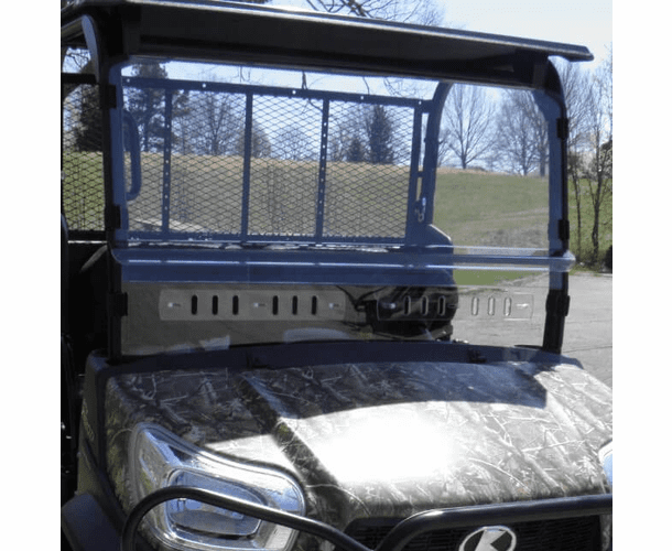 3 Star MR10 Hard-Coated Modular Two-Piece Front Windshield w| Adjustable Vents - Kubota RTV X900 | X1120