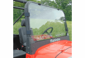 3 Star One-Piece Front Lexan Windshield w | Adjustable Vents - Mahindra ROXOR