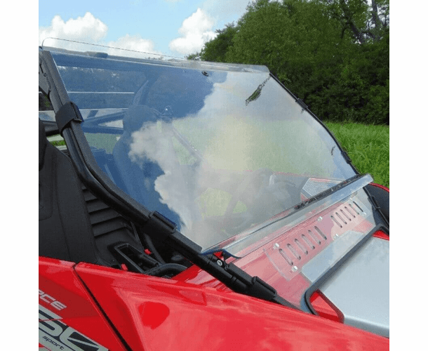 3 Star Two-Piece Front Lexan Windshield w| Adjustable Vents - CF Moto ZForce 950