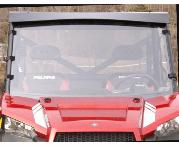 Dot Weld Economy Full Front Windshield - 2013-17 Full Size Polaris Ranger w| Pro-Fit Cage