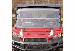 Dot Weld Folding Front Windshield - 2013-19 Full Size Polaris Ranger w| Pro-Fit Cage