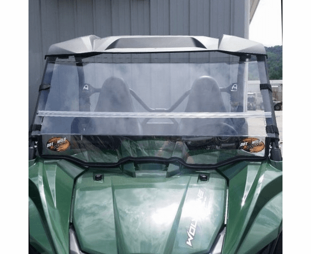 Dot Weld Folding Front Windshield - 2016-18 Yamaha YXZ 1000 R