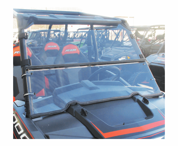 Dot Weld Two-Piece Front Windshield - Polaris RZR XP 1000 | XP Turbo | S 1000 | 900 | S 900