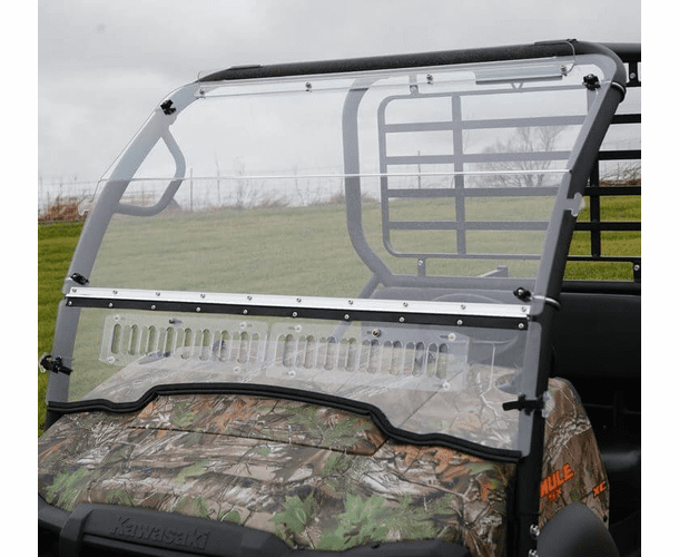 Falcon Ridge Aero-Vent Front Windshield - Kawasaki Mule SX