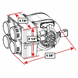 Firestorm Compact Underhood Cab Heater w| Defrost - 2013-21 Polaris Ranger