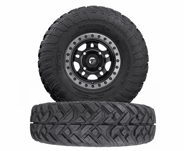 Fuel Anza D557 Matte Black Wheels w| EFX Gripper R | T Tires