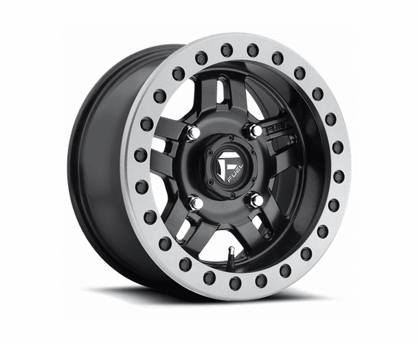 Fuel Anza D917 Matte Black Beadlock Wheel Set - 14 and 15 Inch