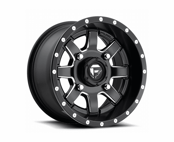 Fuel Maverick D538 Matte Black & Milled Wheel Set - 14 | 15 | 16 | 18 | 20 | 22 | 24 Inch