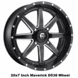 Fuel Maverick D538 Matte Black & Milled Wheel Set - 14 | 15 | 16 | 18 | 20 | 22 | 24 Inch