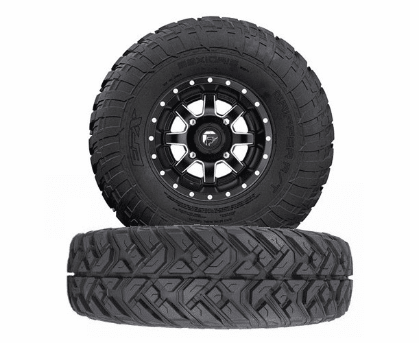 Fuel Maverick D538 Matte Black & Milled Wheels w| EFX Gripper R | T Tires