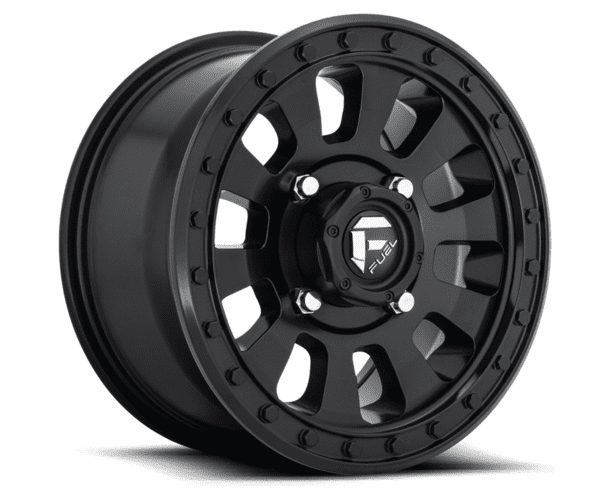 Fuel Tactic D630 Satin Black Wheel Set - 14 and 15 Inch