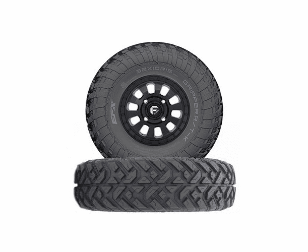 Fuel Tactic D630 Satin Black Wheels w| EFX Gripper T | R | K Tires