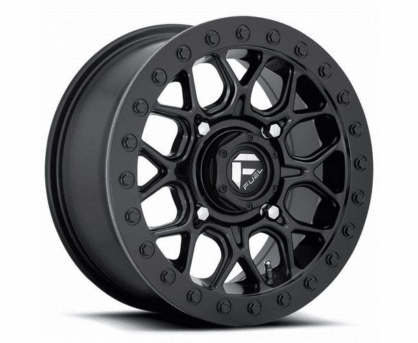 Fuel Tech D916 Matte Black Beadlock Wheel Set - 15 Inch