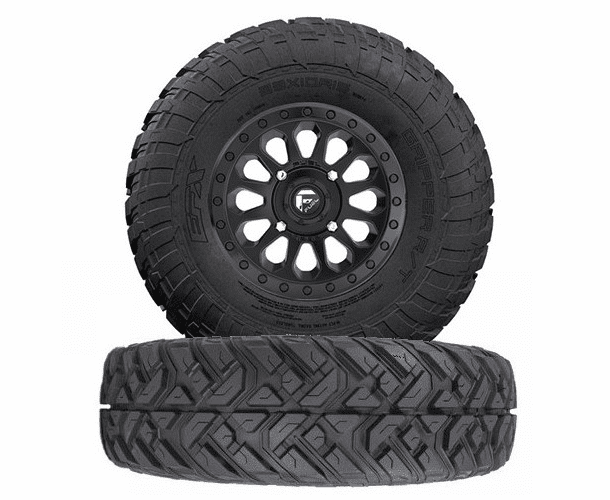 Fuel Vector D579 Matte Black Wheels w| EFX Gripper R | T Tires