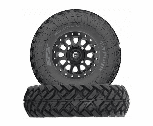 Fuel Vector D920 Matte Black Beadlock Wheels w| EFX Gripper Tires