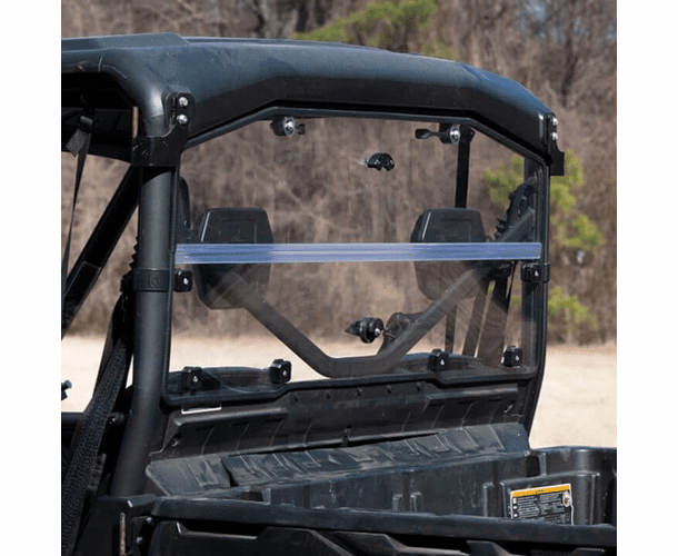 Seizmik Hard Coated Rear Folding Windshield - 2016-20 Can Am Defender