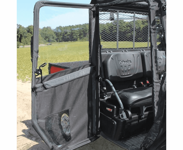 Seizmik Hinged Framed Door Kit w| Rear Panel - Kubota RTV XG850 Sidekick