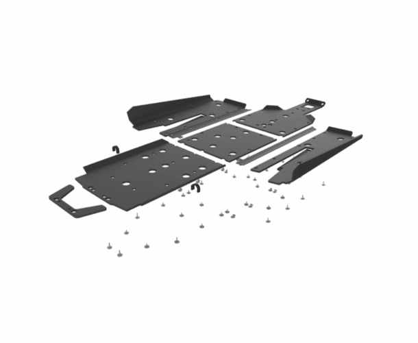 Seizmik UHMW Full Skid w| Integrated Rock Sliders - Polaris RZR PRO XP