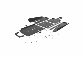 Seizmik UHMW Full Skid w| Integrated Rock Sliders - Polaris RZR XP 1000 | XP Turbo