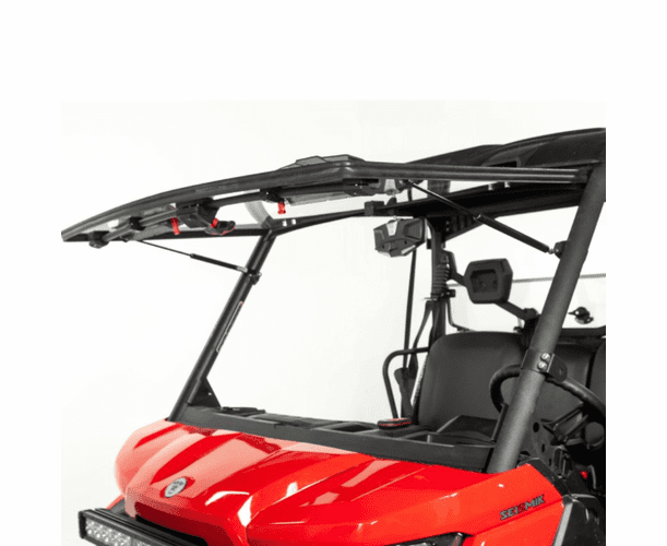 Seizmik Versa-Vent Hard Coated Flip Up Front Windshield - Can Am Defender