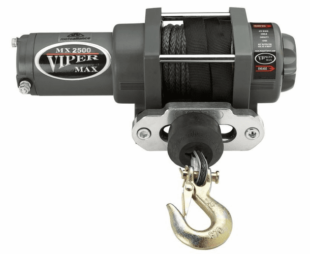 Viper Max 3000 lb. Winch -1/4" Synthetic Cable