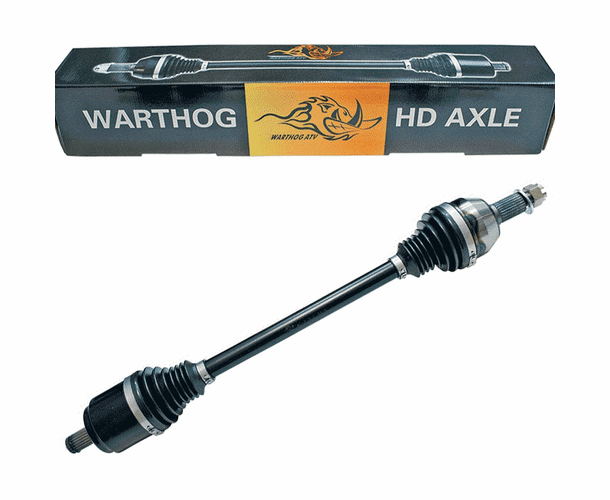 Warthog FRONT Heavy Duty Stock Length Axle - 2001-13 Honda Rubicon 500