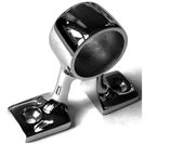 Stainless Steel Boat Hand Rail 90 Degree Center Stanchion 1" with two supports