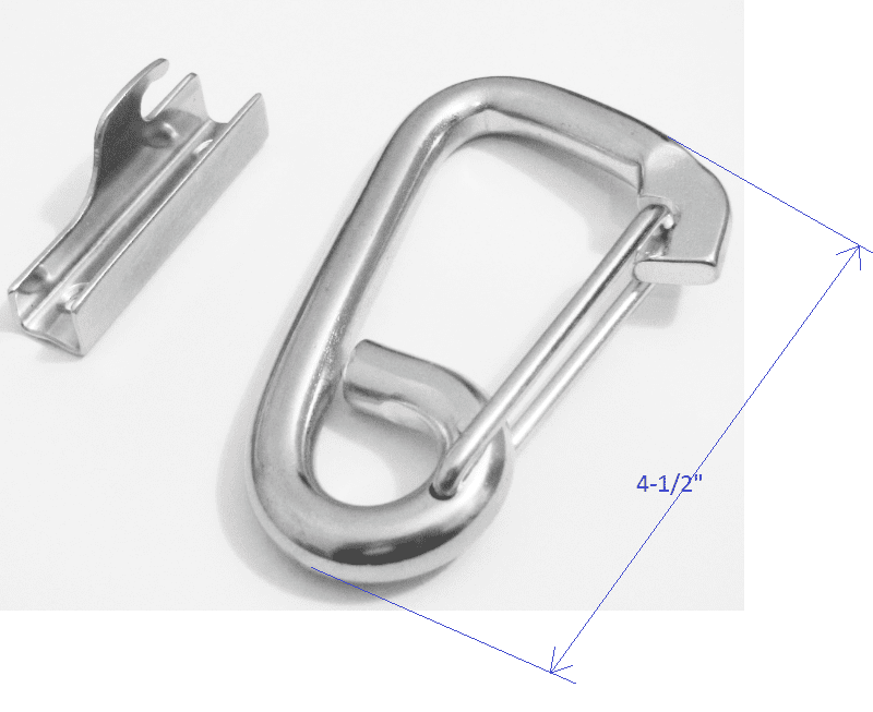 Stainless Steel Mooring Hook with screws