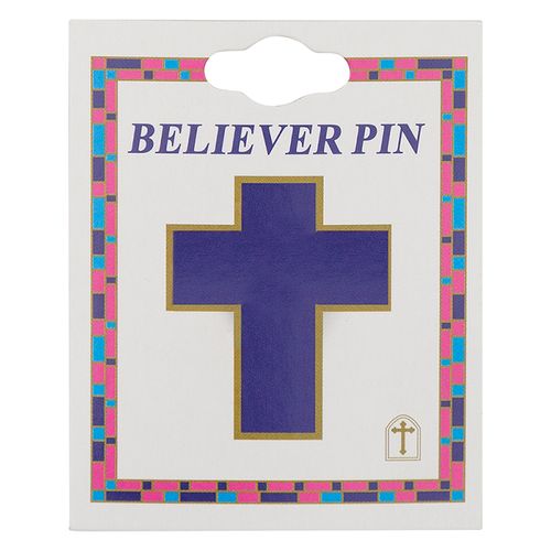 thumbnail image 2 of American Flag With Cross Pin. The Gold Christian Cross... 2 of 14