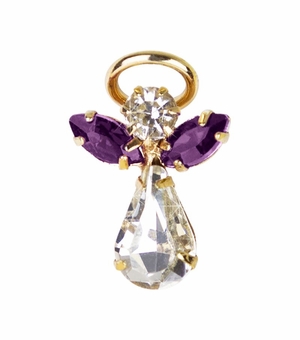 thumbnail image 2 of Guardian Angel Birthstone Lapel Pin – July – Great Gift Idea 2 of 5