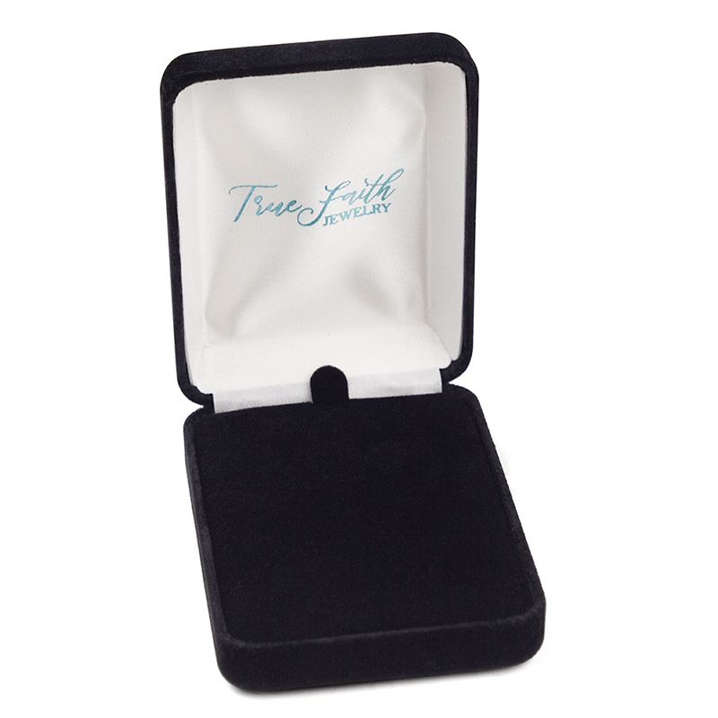 15/16 Inch TwoTone 18KT Gold Plated Over Sterling Silver Sash Cross Necklace