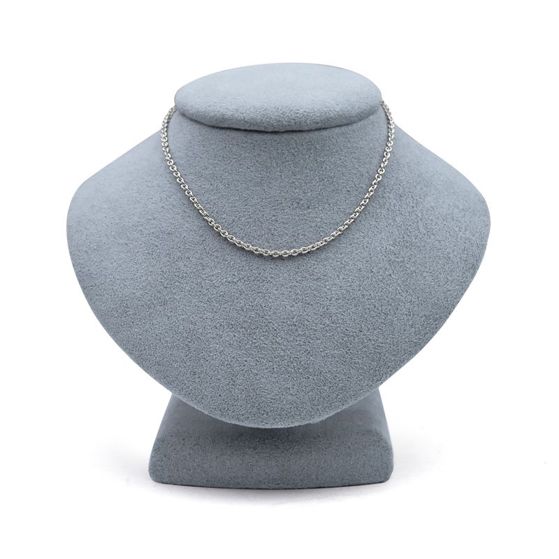 15 Inch Silver Plated Cable Necklace Chain