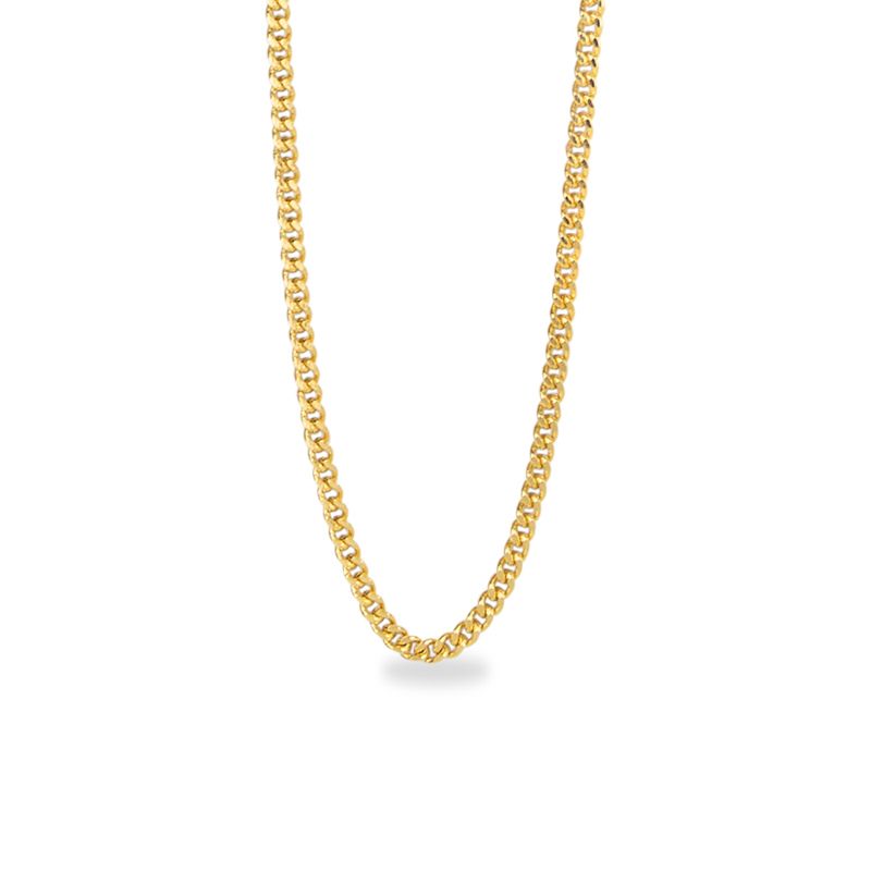 thumbnail image 2 of Gold Plated Stainless Steel Virgin Mary Pendant Necklace – 18inch Curb Chain, Unisex 2 of 5