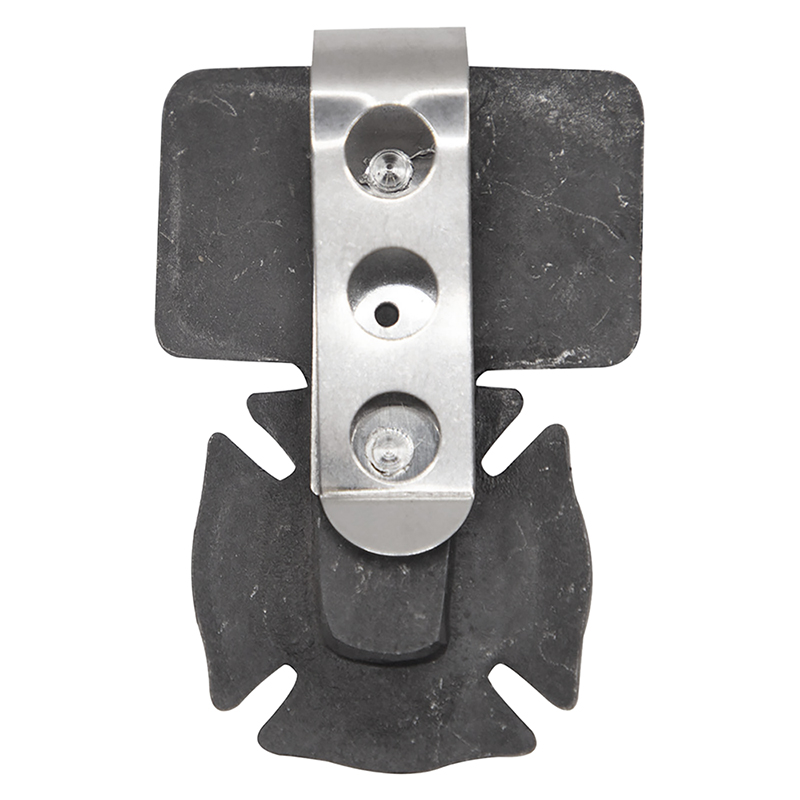 2-1/2 Inch Fine Pewter St. Florian Firefighter's Prayer Visor Clip