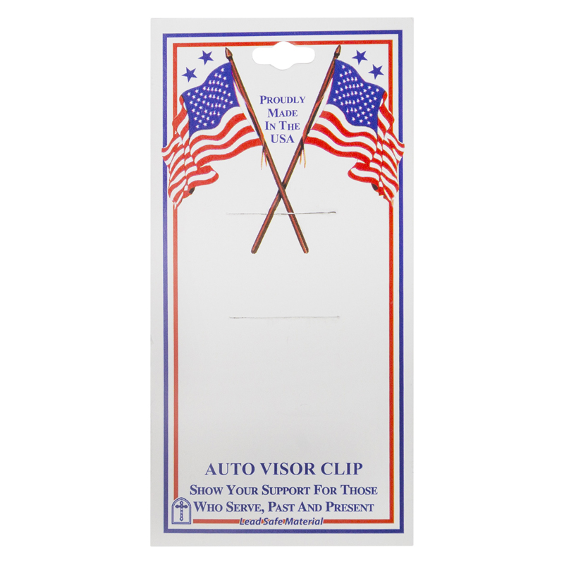 thumbnail image 2 of Firefighter's Visor Clip With St. Florian Red Enameled Medal – Car Accessory 2 of 5