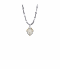 3/4 Inch Silver Filled Decorative Border Miraculous Medal with November Crystal Stones