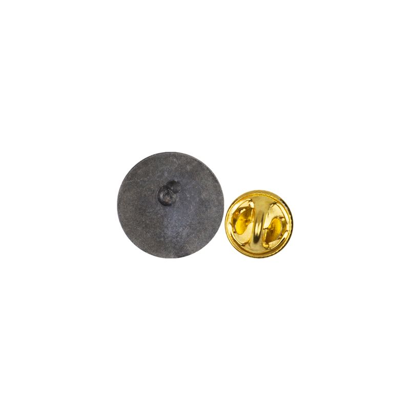 7/8 Inch Round Pewter St. Christopher, Patron Saint of Travelers Pin