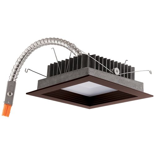 ELCO E524L2040BZ 5"  LED Square Baffle Trim Engine, 26W,4000K,2000 lm,Bronze