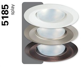 Halo 5185WH 5" Open Splay Trim, Self-flange