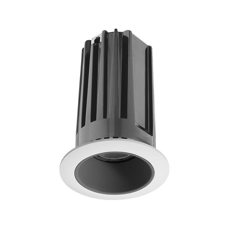 Juno 2LEDTG22C-941N-CLW 2" LED Gen 2 Round Trim Module, 4100K, 90 CRI, Narrow Flood, Clear Cone, White Trim Ring