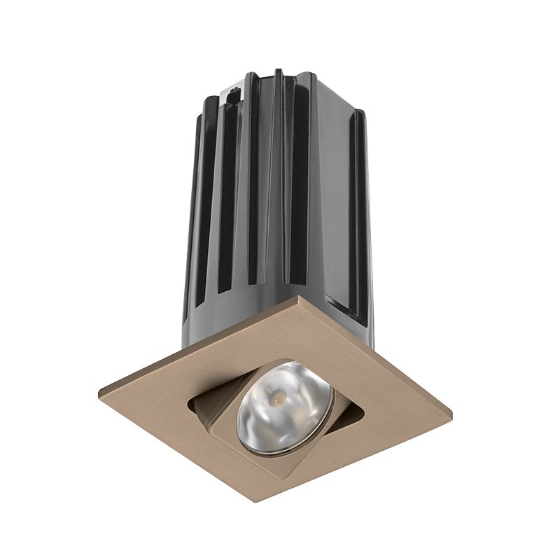 Juno 2LEDTG22SQA-930F-BZ 2" LED Gen 2 Square Adjustable Trim Module, 3000K, 90 CRI, Flood, Bronze Finish