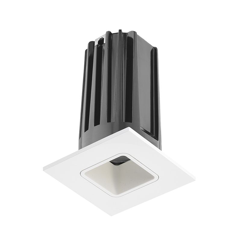 Juno 2LEDTG2SQ-830N-WWH 2" LED Gen 2 Square Trim Module, 3000K, 80 CRI, Narrow Flood, White Reflector, White Trim Ring